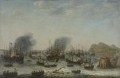 De overwining op de Spanjaarden bij Gibraltar puerta een vloot onder bisel van admiraal Jacob van Heemskerck 1607